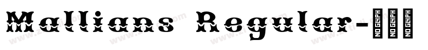 Mallians Regular字体转换